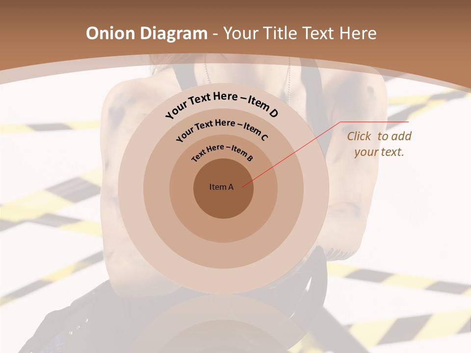 Construction Blonde Woman PowerPoint Template