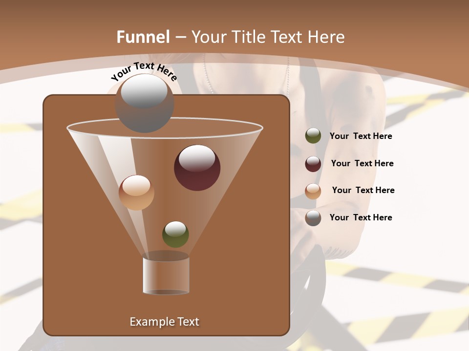 Construction Blonde Woman PowerPoint Template