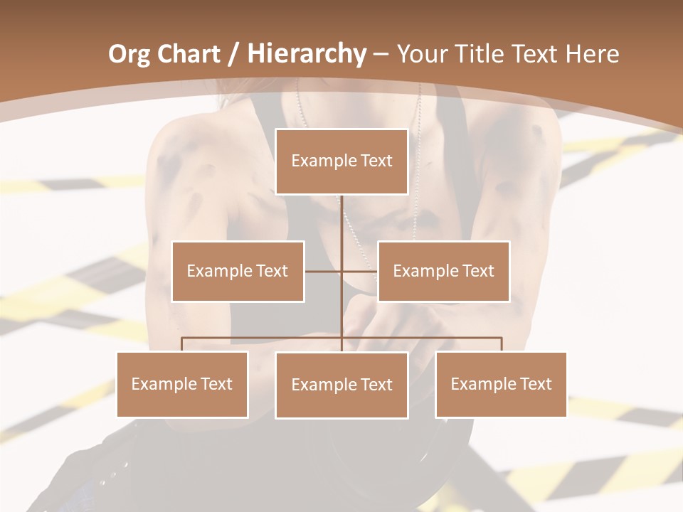 Construction Blonde Woman PowerPoint Template