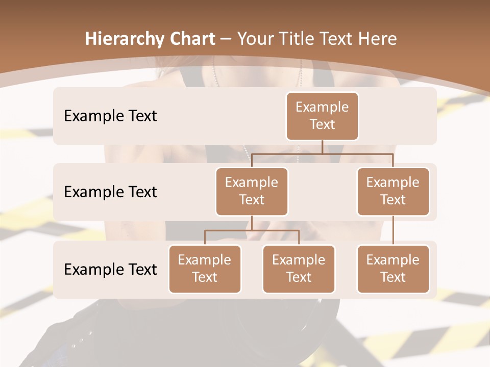 Construction Blonde Woman PowerPoint Template