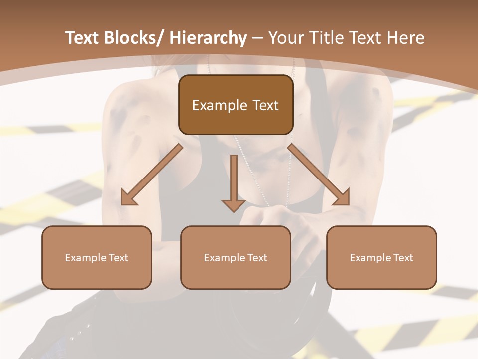 Construction Blonde Woman PowerPoint Template