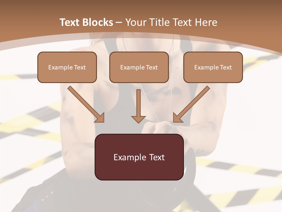 Construction Blonde Woman PowerPoint Template