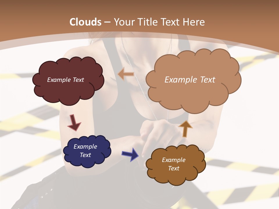 Construction Blonde Woman PowerPoint Template