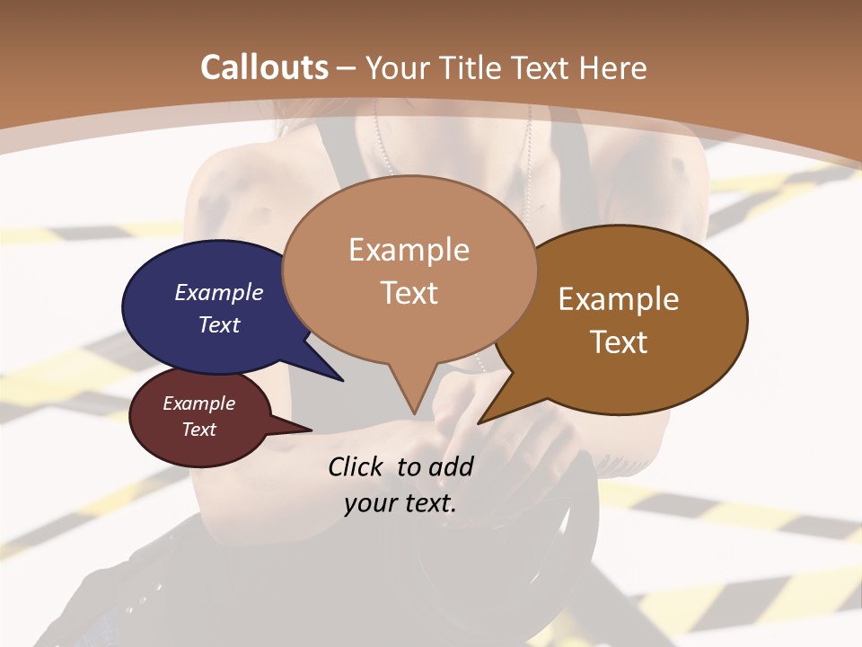 Construction Blonde Woman PowerPoint Template