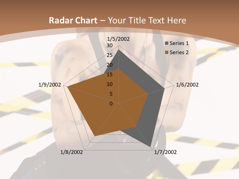 Construction Blonde Woman PowerPoint Template