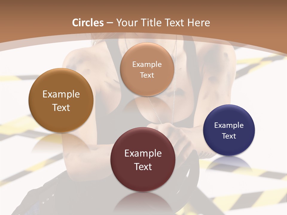 Construction Blonde Woman PowerPoint Template