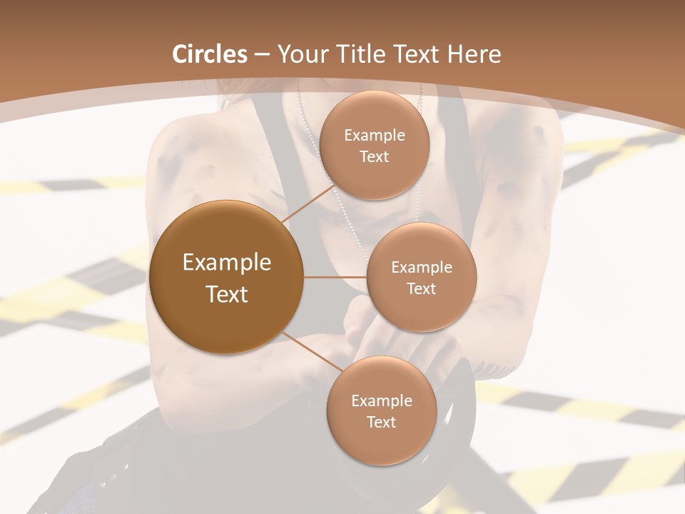 Construction Blonde Woman PowerPoint Template