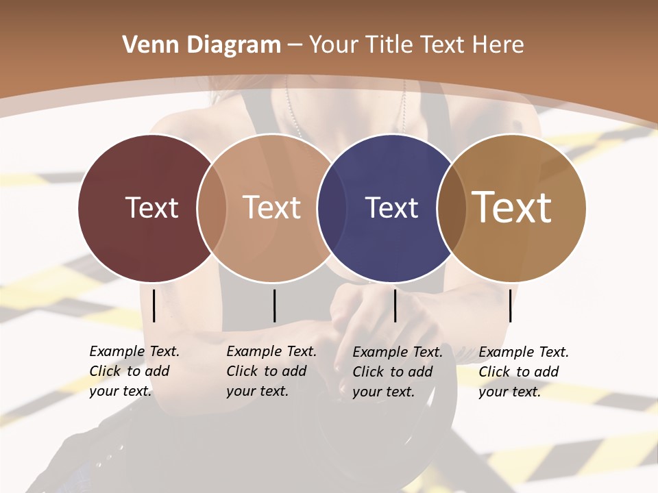 Construction Blonde Woman PowerPoint Template