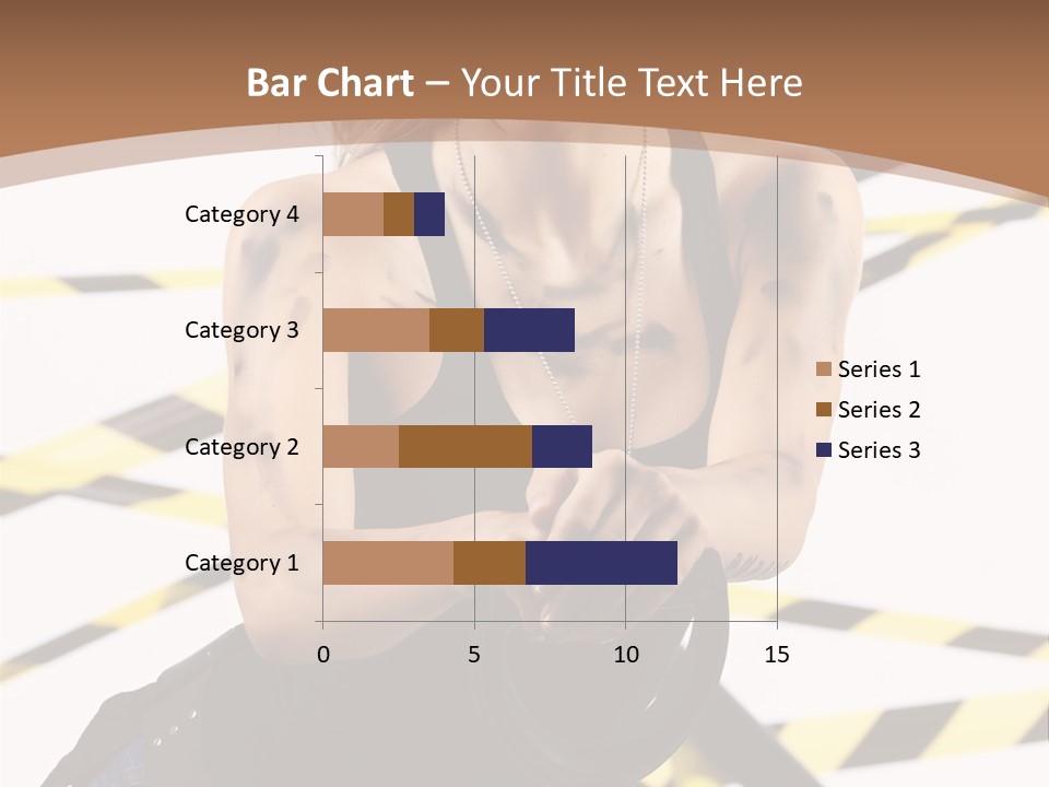 Construction Blonde Woman PowerPoint Template