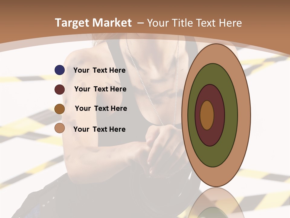 Construction Blonde Woman PowerPoint Template