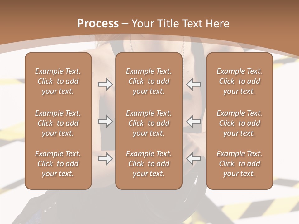 Construction Blonde Woman PowerPoint Template