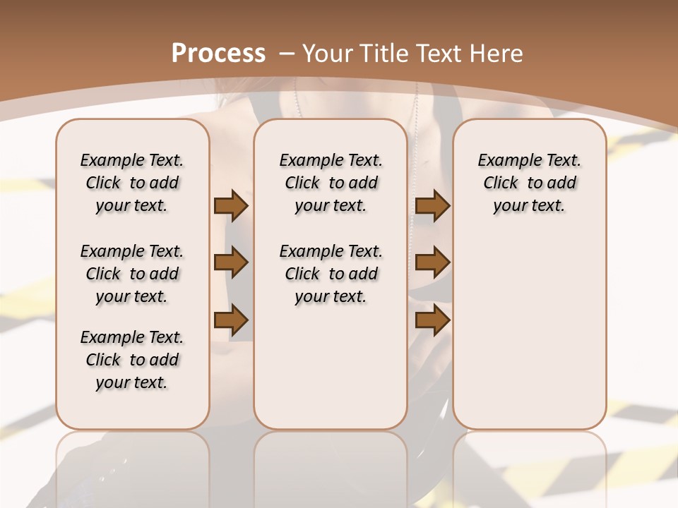 Construction Blonde Woman PowerPoint Template