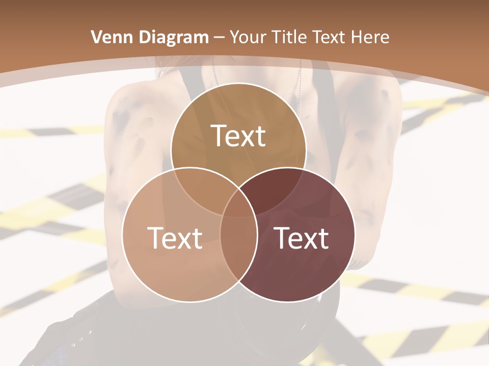 Construction Blonde Woman PowerPoint Template