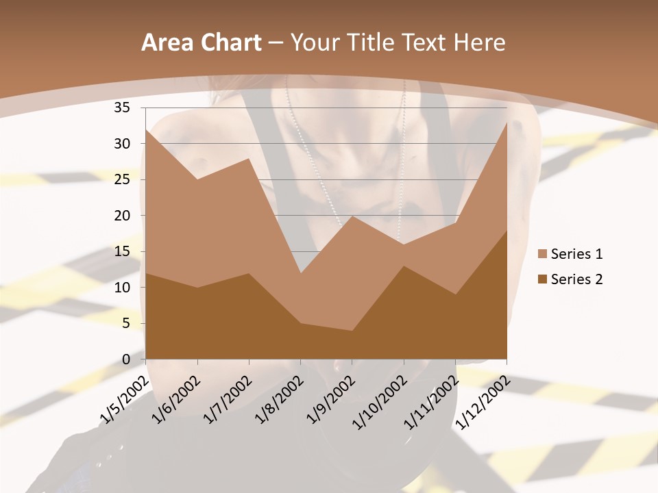 Construction Blonde Woman PowerPoint Template