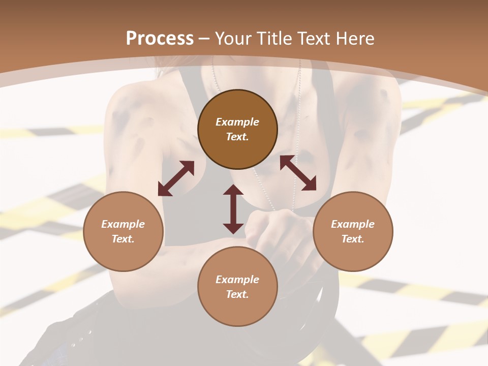 Construction Blonde Woman PowerPoint Template