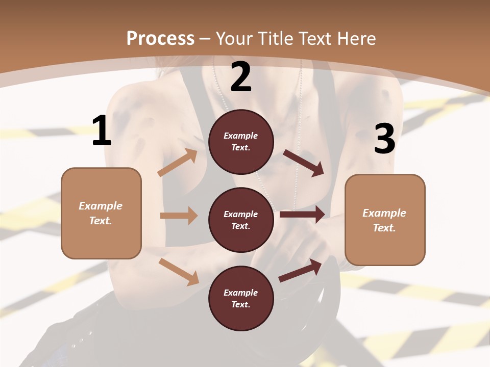 Construction Blonde Woman PowerPoint Template