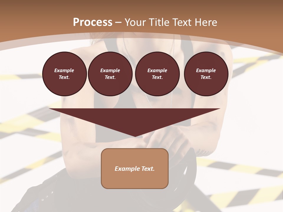 Construction Blonde Woman PowerPoint Template