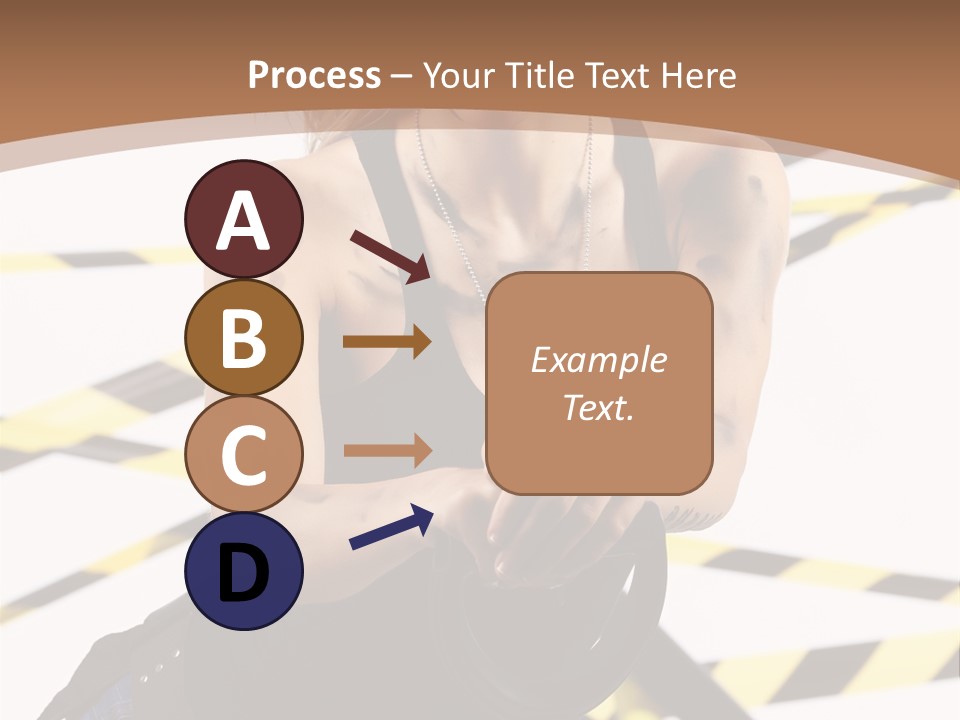 Construction Blonde Woman PowerPoint Template