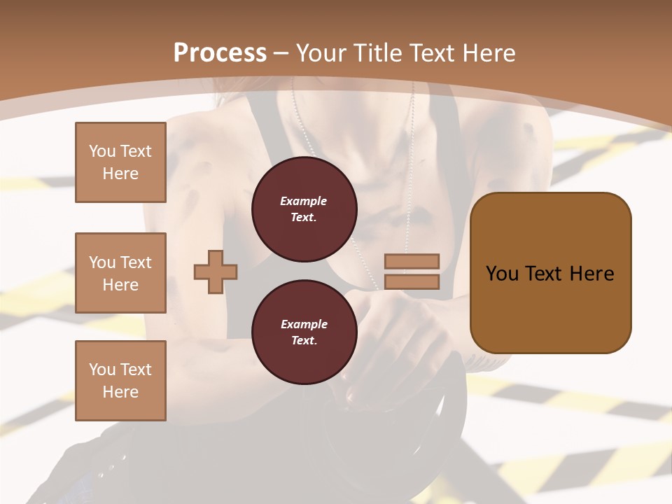 Construction Blonde Woman PowerPoint Template