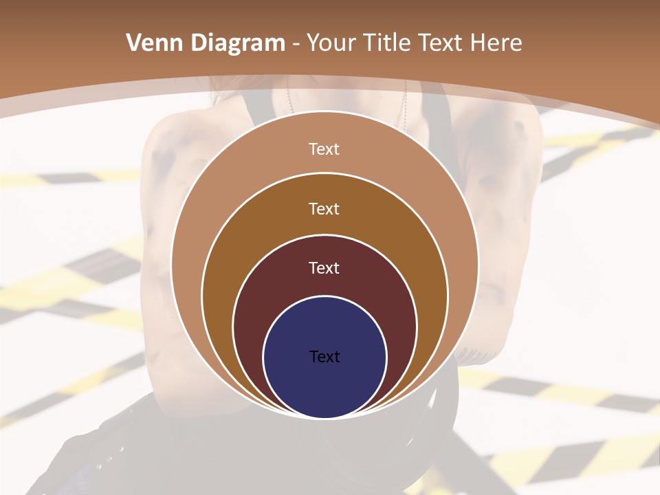 Construction Blonde Woman PowerPoint Template