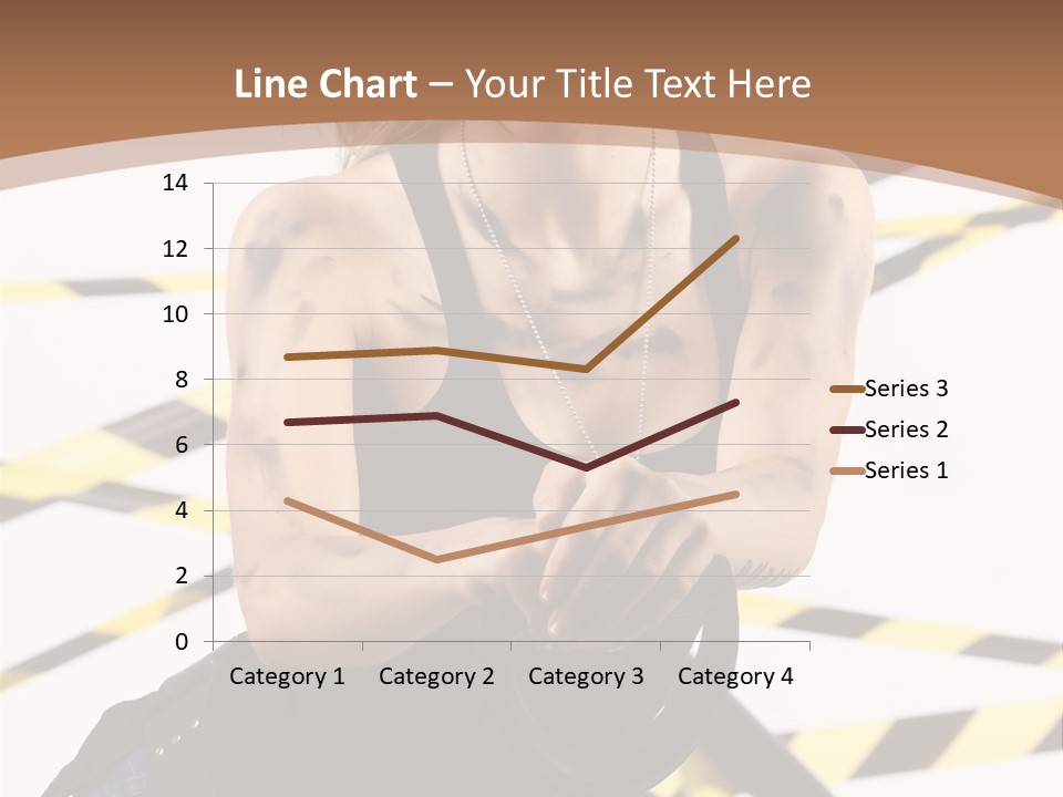 Construction Blonde Woman PowerPoint Template