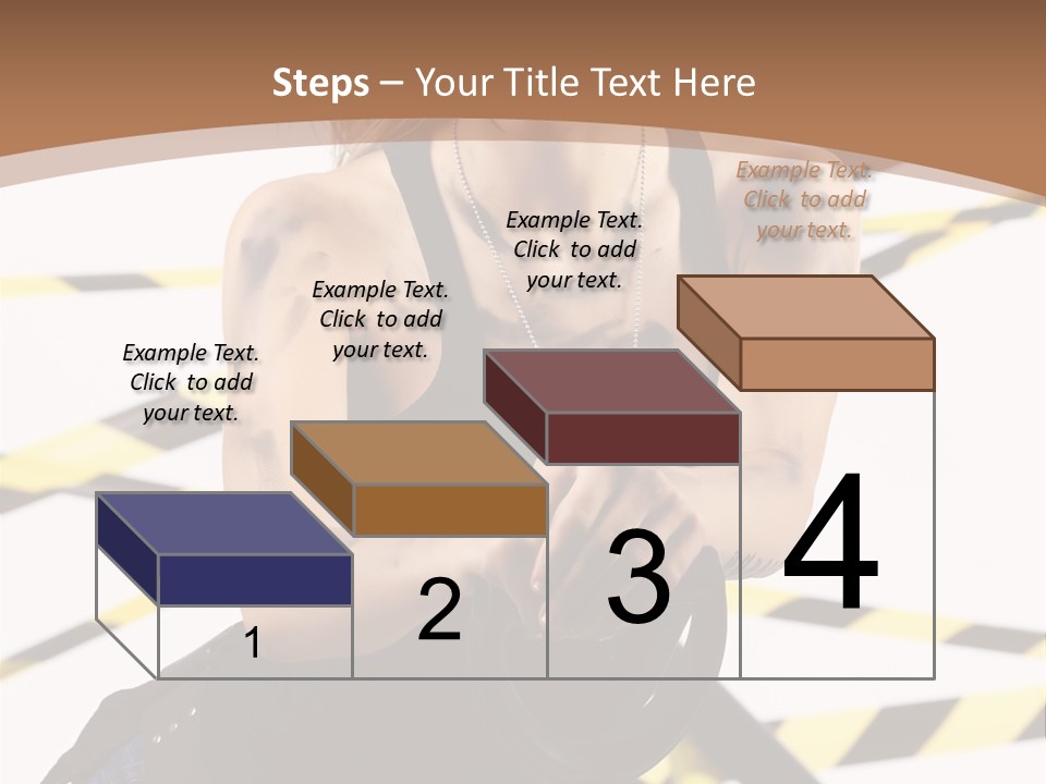 Construction Blonde Woman PowerPoint Template