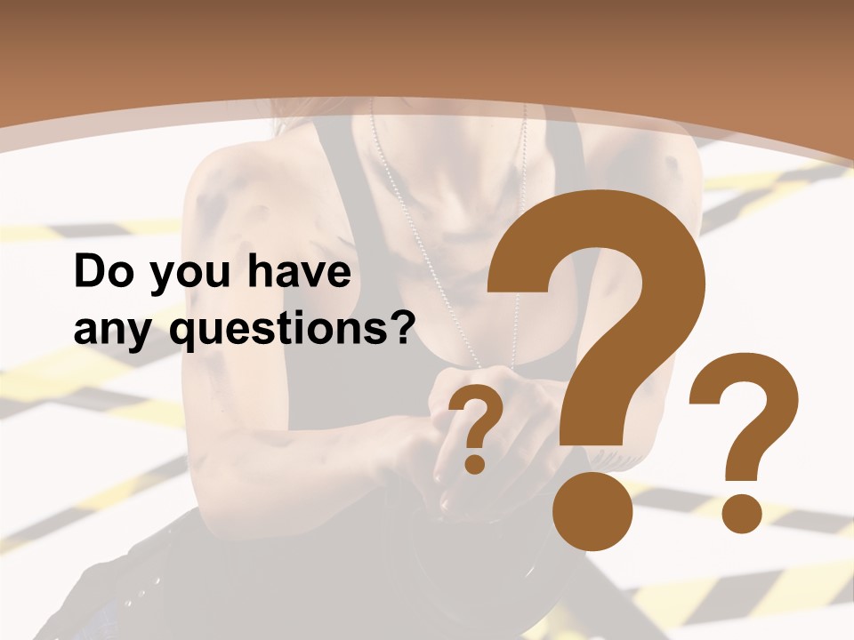 Construction Blonde Woman PowerPoint Template