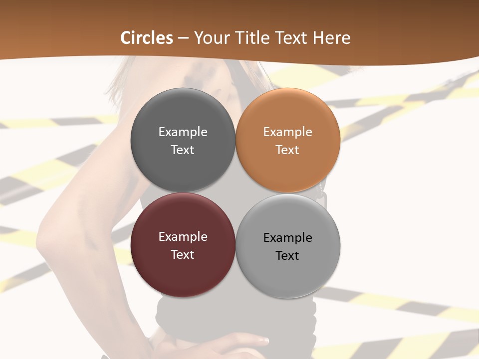 Screwgun Girl Danger PowerPoint Template