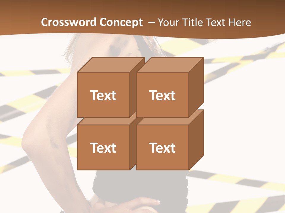 Screwgun Girl Danger PowerPoint Template