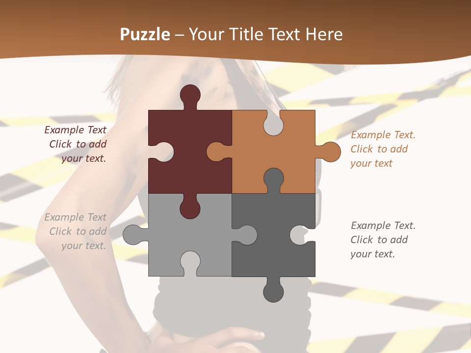 Screwgun Girl Danger PowerPoint Template