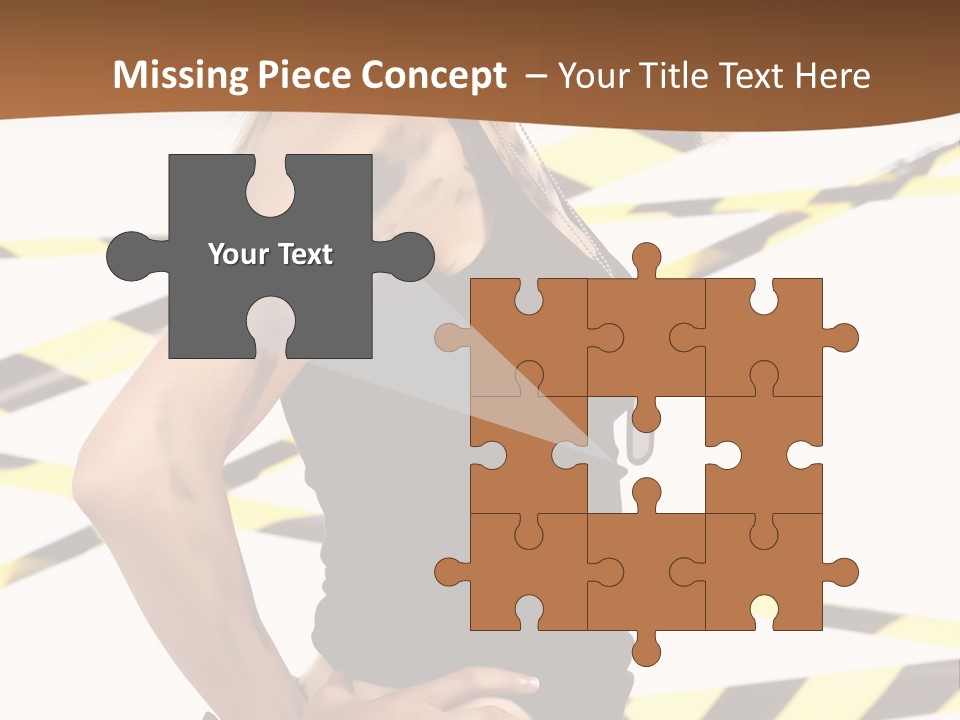 Screwgun Girl Danger PowerPoint Template