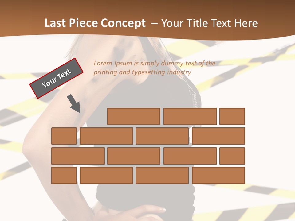 Screwgun Girl Danger PowerPoint Template