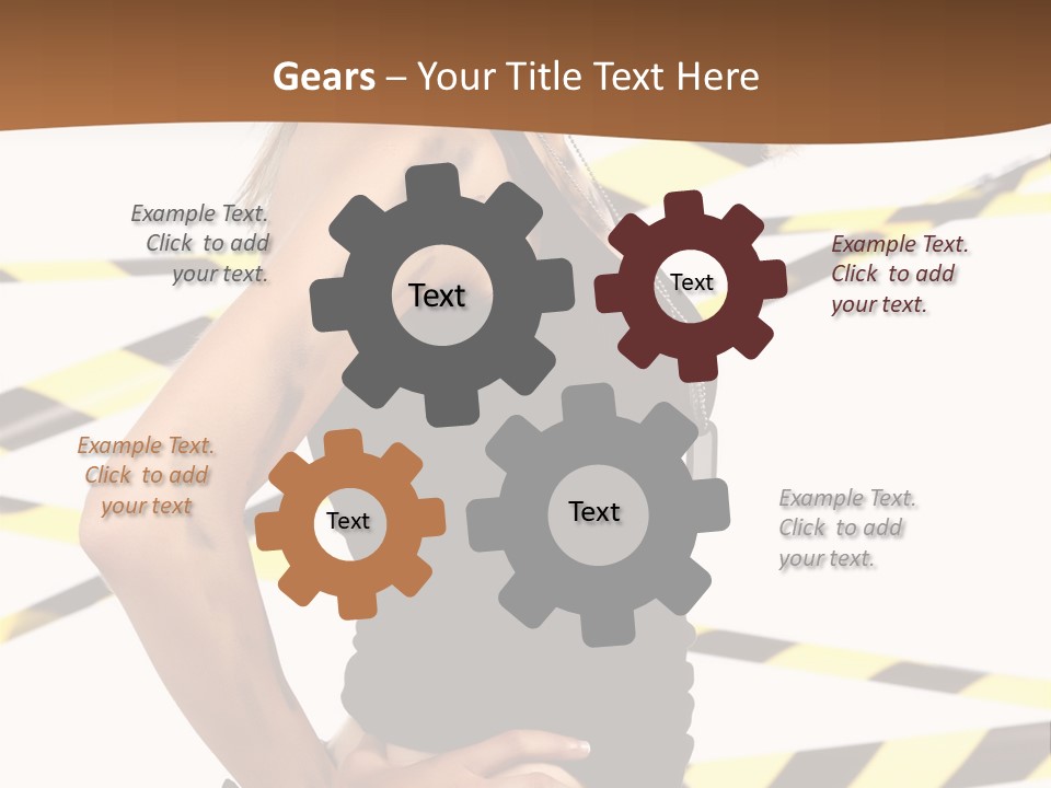 Screwgun Girl Danger PowerPoint Template