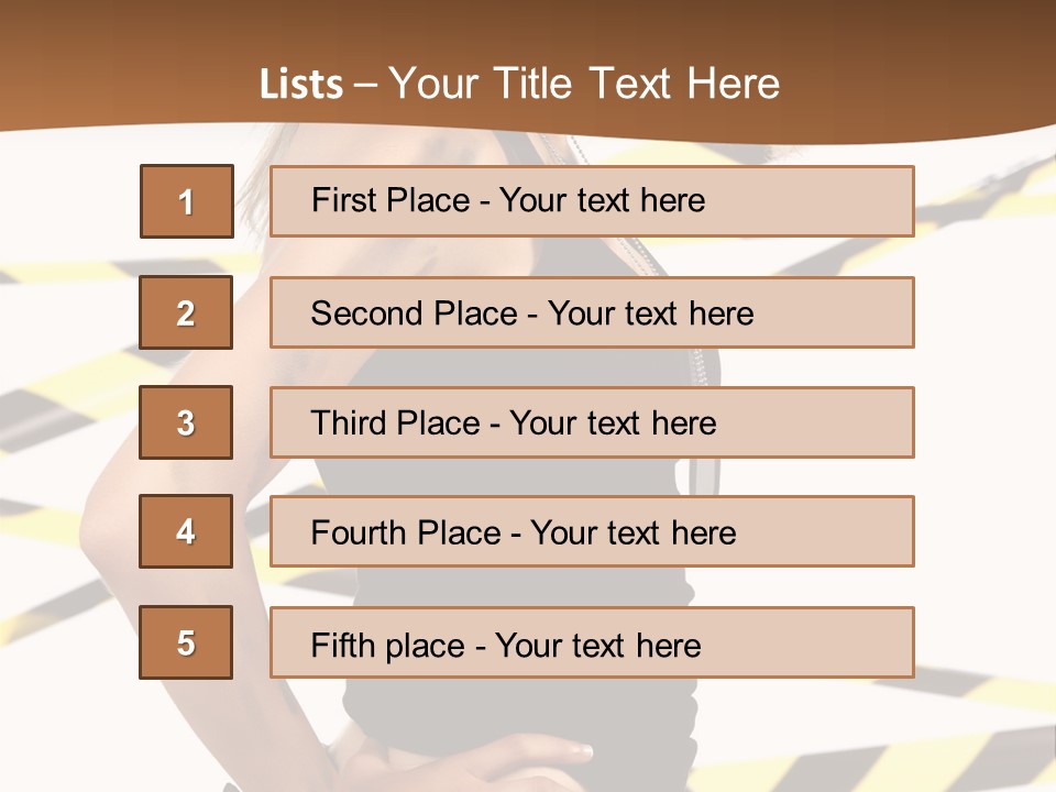 Screwgun Girl Danger PowerPoint Template