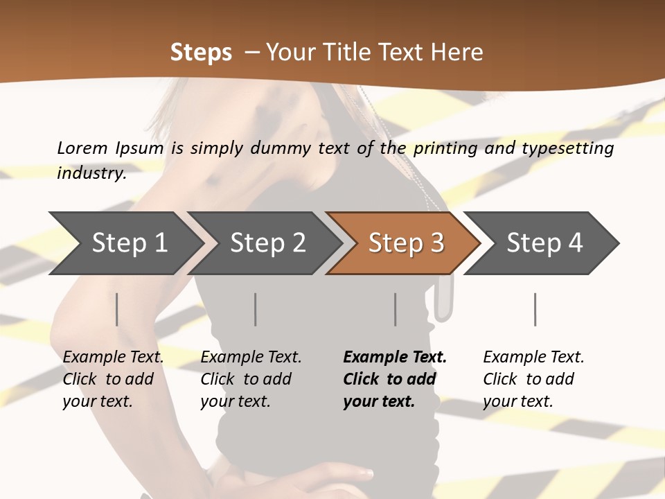 Screwgun Girl Danger PowerPoint Template