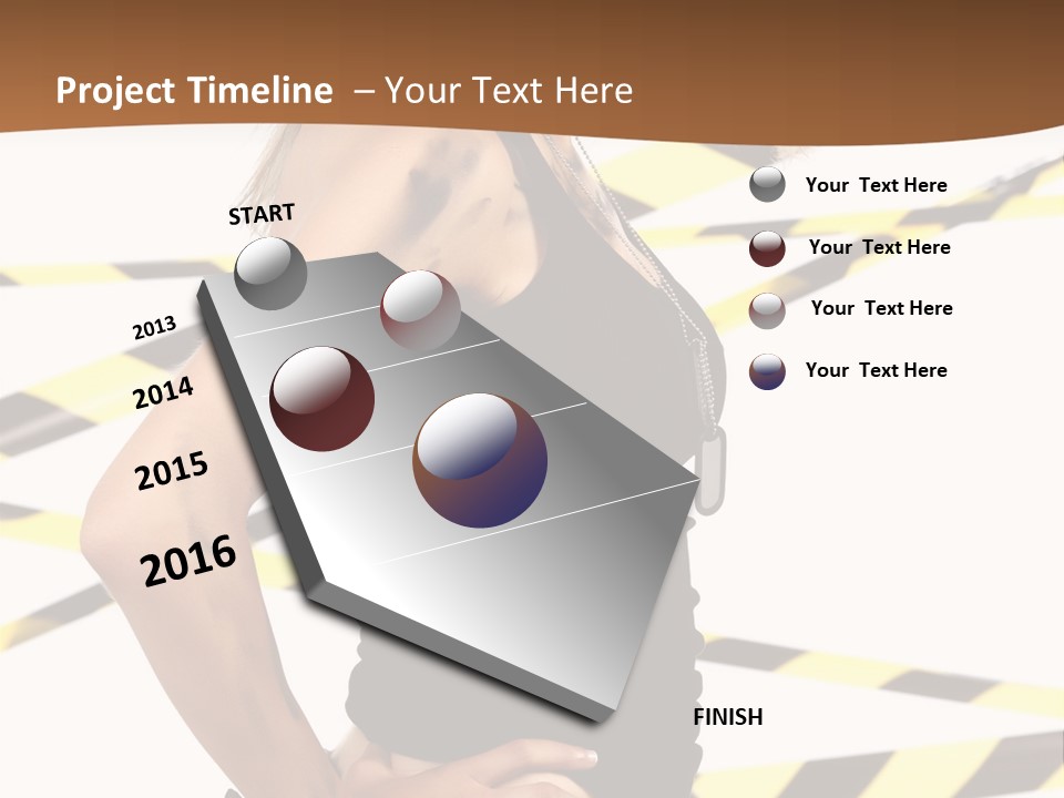 Screwgun Girl Danger PowerPoint Template