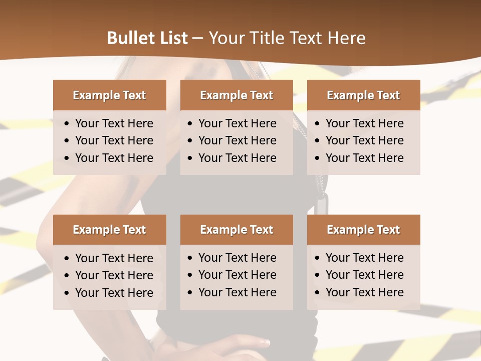 Screwgun Girl Danger PowerPoint Template
