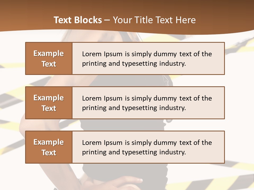 Screwgun Girl Danger PowerPoint Template