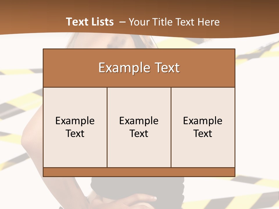 Screwgun Girl Danger PowerPoint Template