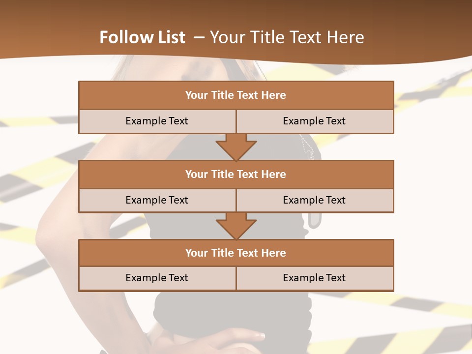 Screwgun Girl Danger PowerPoint Template