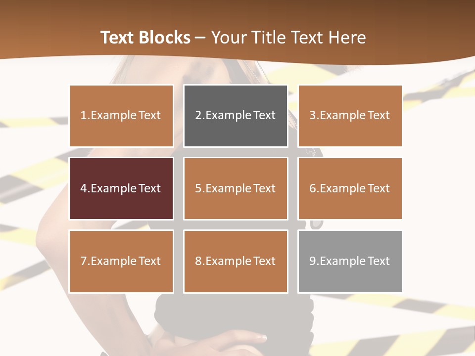 Screwgun Girl Danger PowerPoint Template