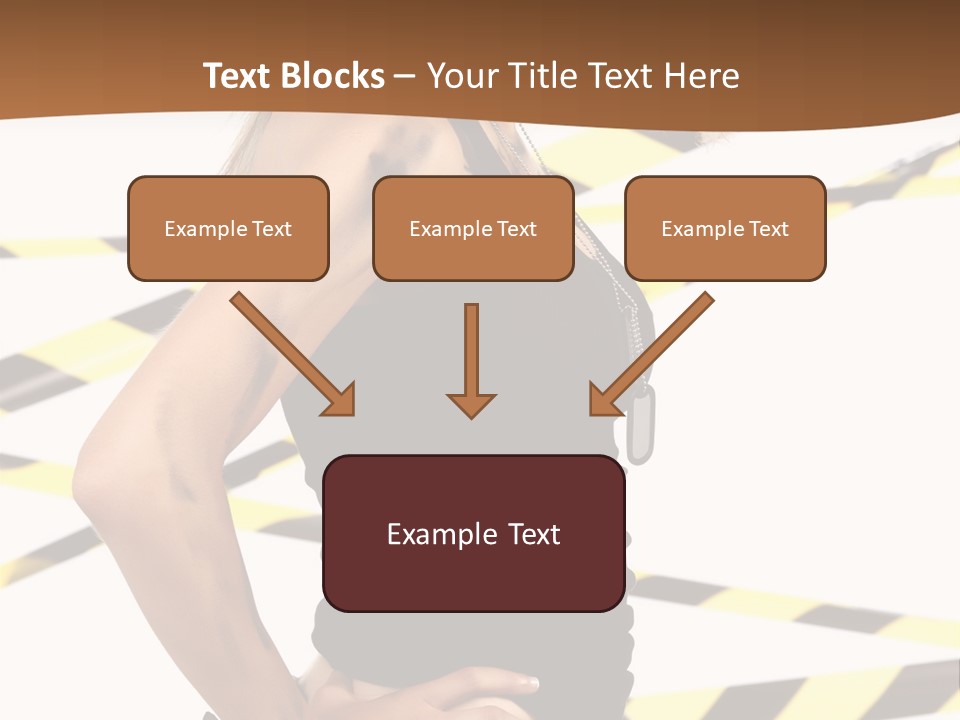 Screwgun Girl Danger PowerPoint Template
