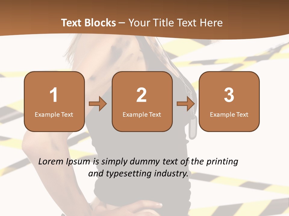 Screwgun Girl Danger PowerPoint Template