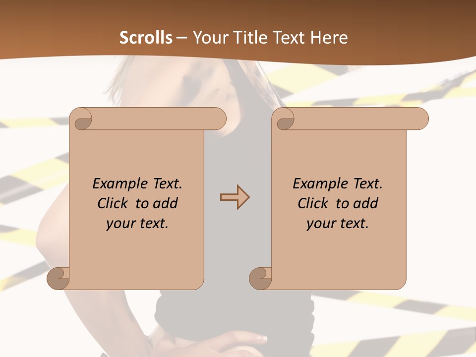 Screwgun Girl Danger PowerPoint Template