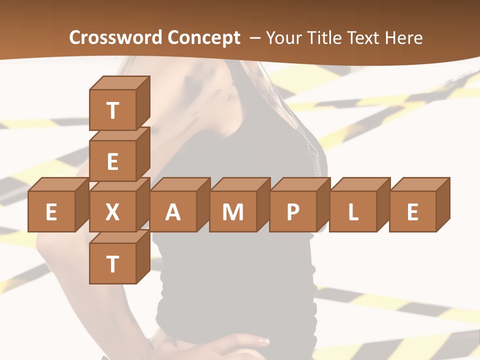 Screwgun Girl Danger PowerPoint Template