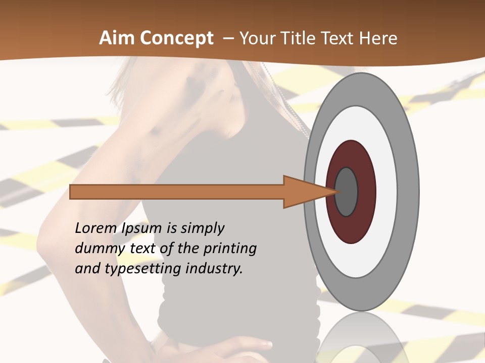 Screwgun Girl Danger PowerPoint Template