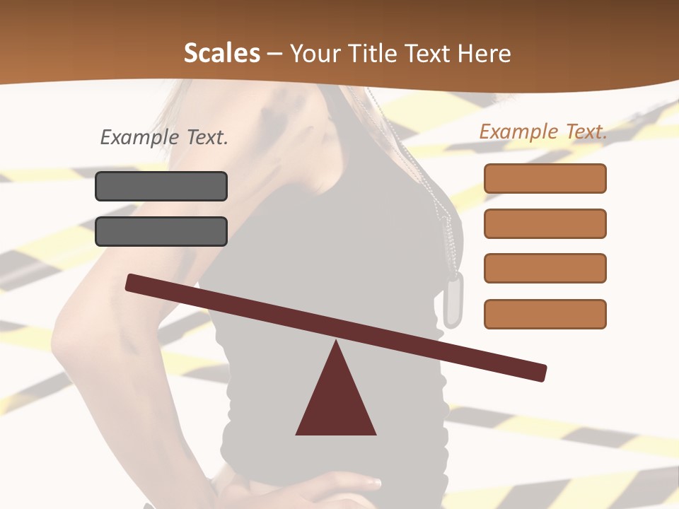 Screwgun Girl Danger PowerPoint Template