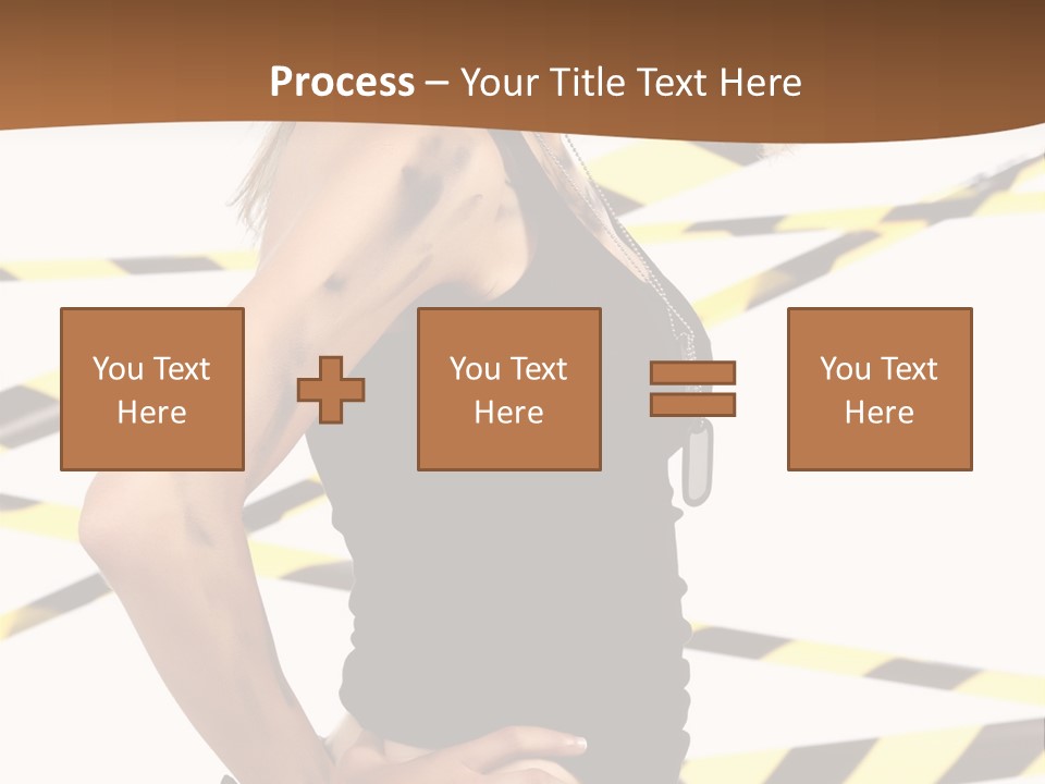 Screwgun Girl Danger PowerPoint Template