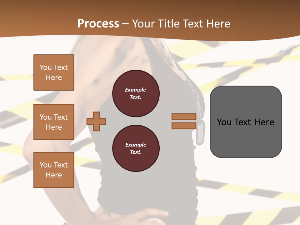 Screwgun Girl Danger PowerPoint Template