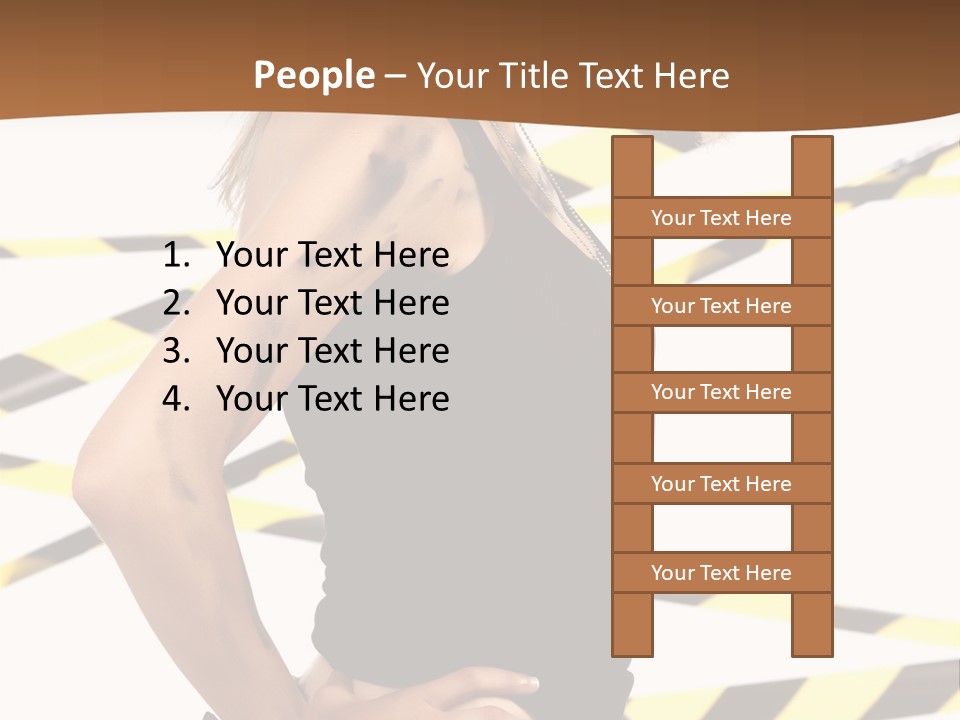 Screwgun Girl Danger PowerPoint Template